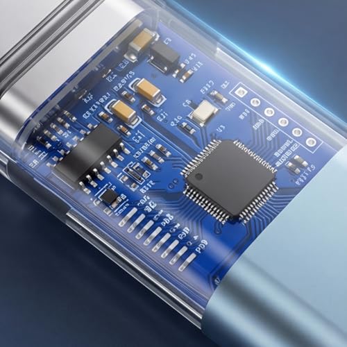 Image of Type C to Lightning Adapter 12W Fast Charging, USB C Male to Lightning Female Connector with 480Mbps Data Transfer, Translucent Converter for iPhone 17 /16 /15 Series (No OTG /Audio Support)