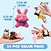 JOYIN 24 Pack Mini Animal Plush Toy Assortment (24 Units 3