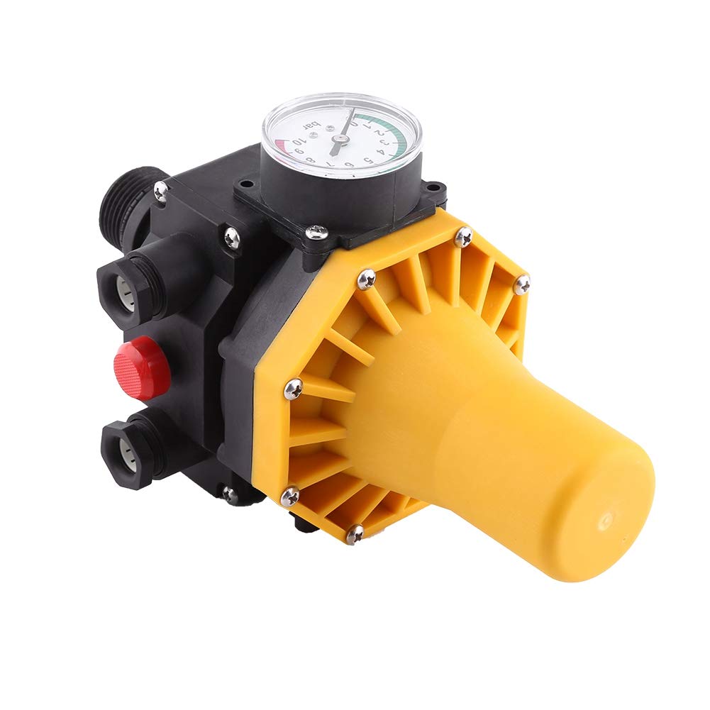 Ausla Interruptor de Presión 220V Control de Bomba Protección contra Funcionamiento en Seco, Mantiene Presión de Tubería Constante, Controla Varios Tipos de Bombas, Hogar, Jardín, Invernadero