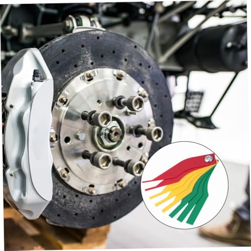 Cabilock 2 piezas medidor de grosor para pastillas de freno, plástico resistente para mantenimiento automotriz miniatura 5