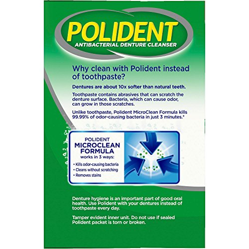 Polident 3 Minute, Antibacterial Denture Cleanser 120 Ea (Pack Of 2) #TOP3