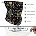 FOSKERV Women's Fashion Warm Neck Gaiter, Soft Comfortable Neck Warmer, Reusable Face Cover Scarf with Elastic Cord for Daily Use, Ancient Viking Vegvisir Art Wind Rose Magic Navigation Gold Compass
