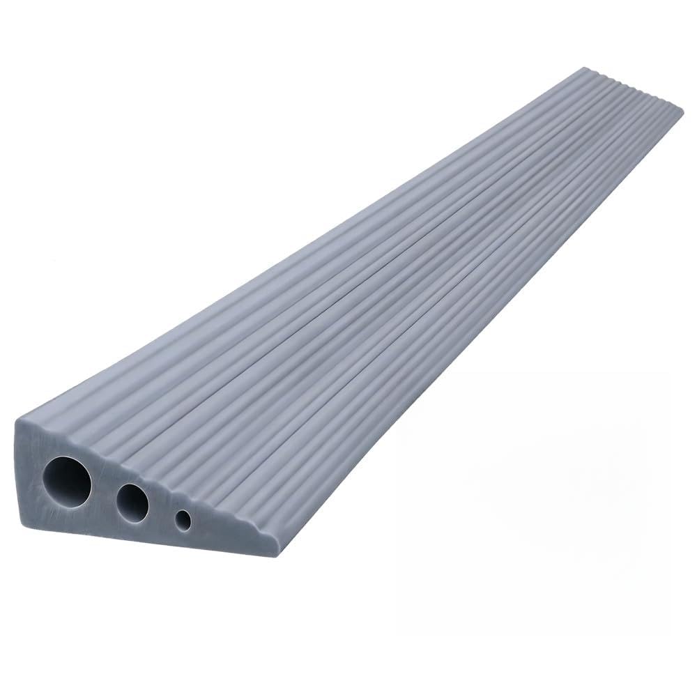 CUTIS Türschwellenrampe,Rollstuhlrampe, PVC Türschwellenrampe aus Naturgummi, Rampe Saugroboter,Schwellenrampe, Rampe Türschwelle,für Rollstuhl Rollator Saugroboter Kinderwagen