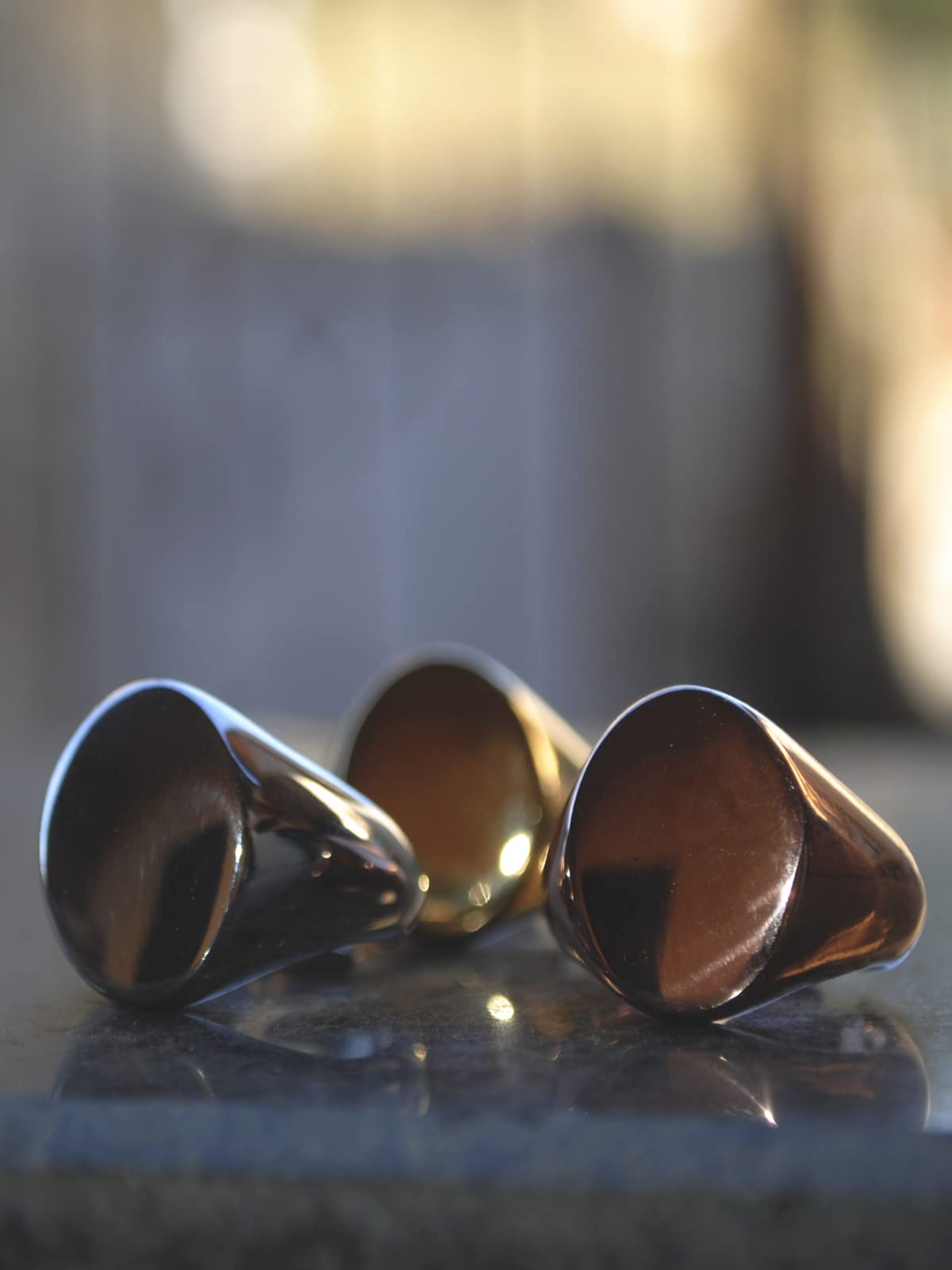 Anello Chevalier da Mignolo in Argento 925% Regolabile a forma di Ovale - Anello Donna e Ragazza