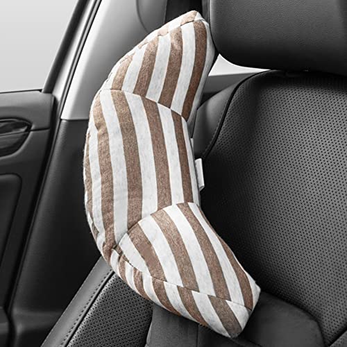 Image of PENINSULA LOVE Kids Car Travel Pillow Car Seat Belt Pillow Cute Plush Headrest Neck Cushion Safety Strap Cover Universal Fit