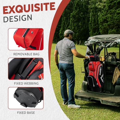 Unihimal 14-Way Golf Cart Bag Pro With Full Length Divider Top thumb #5