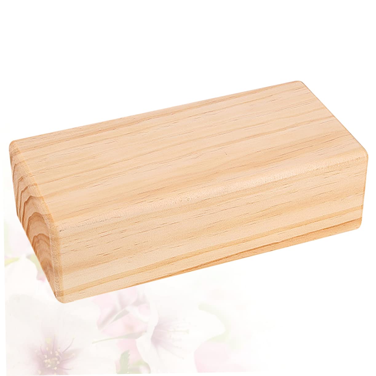 GOOHOCHY Solid Yoga Block Cork Non-slip Round Edges Lightweight Perfect for Yoga Dance Leg Press