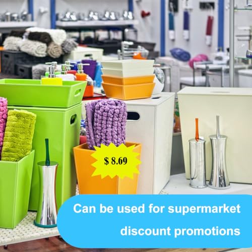 150 Stück Preisschilder Flohmarkt Neon, Neon Preisschilder, Fluoreszierende Zeichen Starburst, 3 Farbe Verkaufsetiketten Zeichen, für Supermärkten, Einzelhandelsgeschäft Party Favors