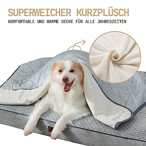 Snocyo Hundematte & Katzenmatte, Ultraweiche, wasserdichte Hundedecke 89×75cm，waschbare，kühlender & wärmender Doppelseite für ganzjährigen Komfort