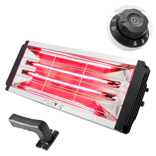 Lampe infrarouge carrosserie 2000W avec minuterie réglable de 90 min