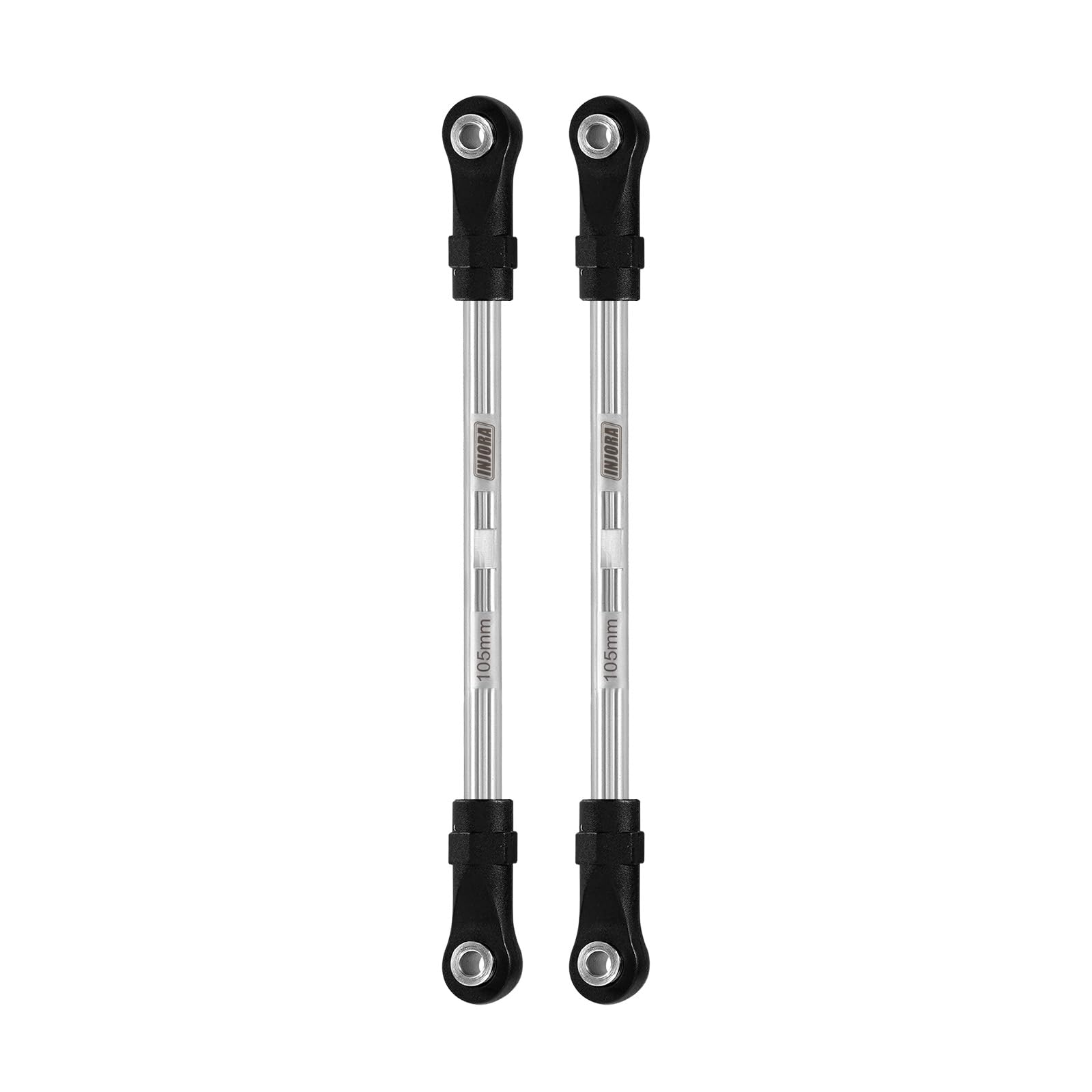 INJORA Stainless Steel Builders Links with Rod Ends for TRX4 SCX10