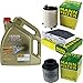 Produktbild Filter Set Inspektionspaket 5 Liter Motoröl Castrol EDGE Titanium FST 5W-30 LL MANN-FILTER Innenraumfilter Luftfilter Ölfilter