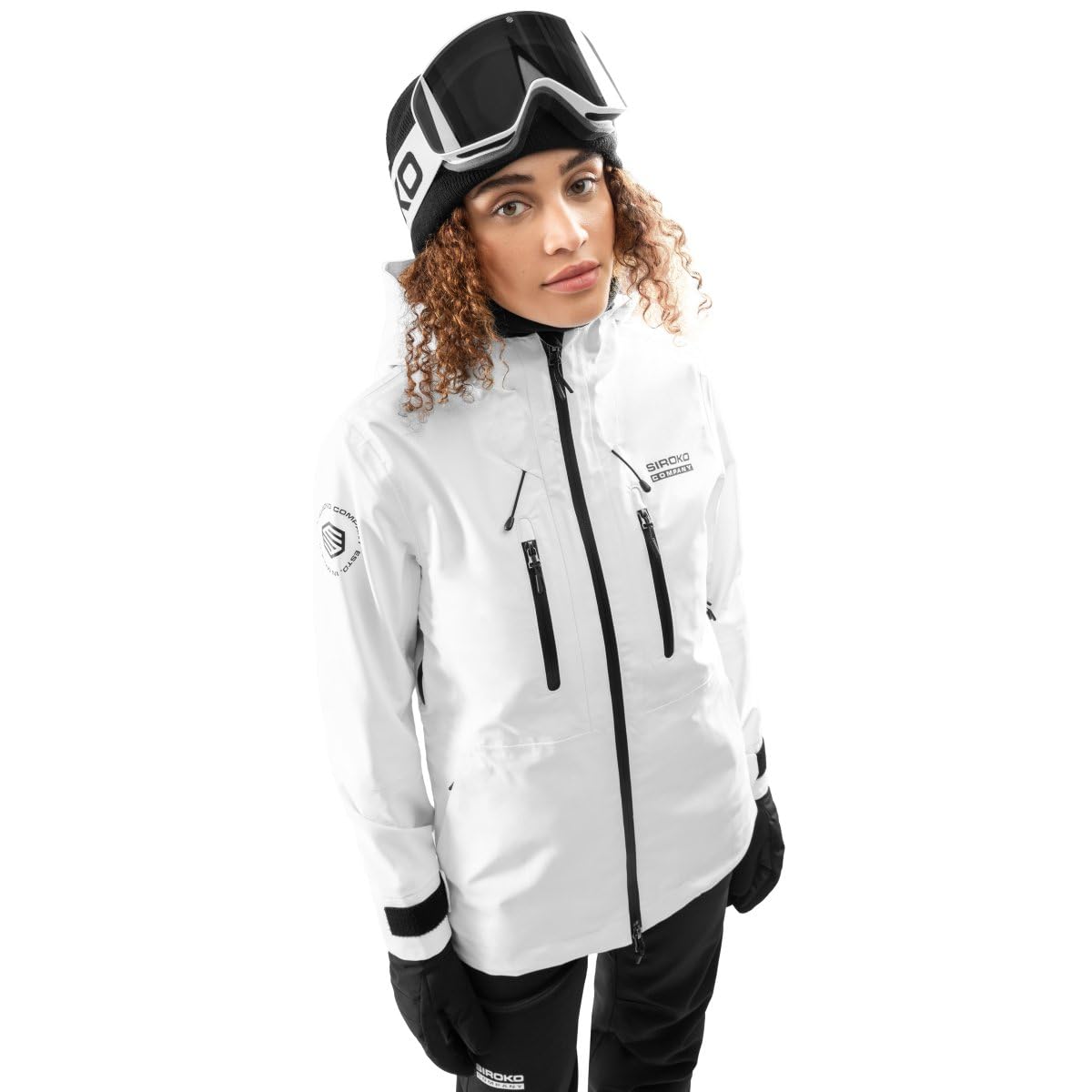 SIROKO Chaqueta de snowboard recco® esquí y nieve W5-W Megeve Blanco