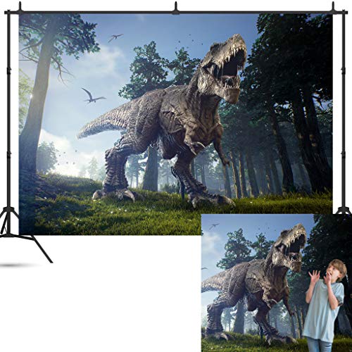 7x5 ft Dinosaur Photography Backdrop - Durable & Glare-Free Photo Backdrop - Photo Studio & Party Backdrop Photography Background - Picture Backdrop Photo Background for Photography & Party Decoration