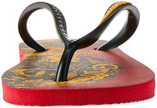 Chinelo, Havaianas, Harry Potter, Vermelho Apache/Preto, 43/44, Adulto Unissex