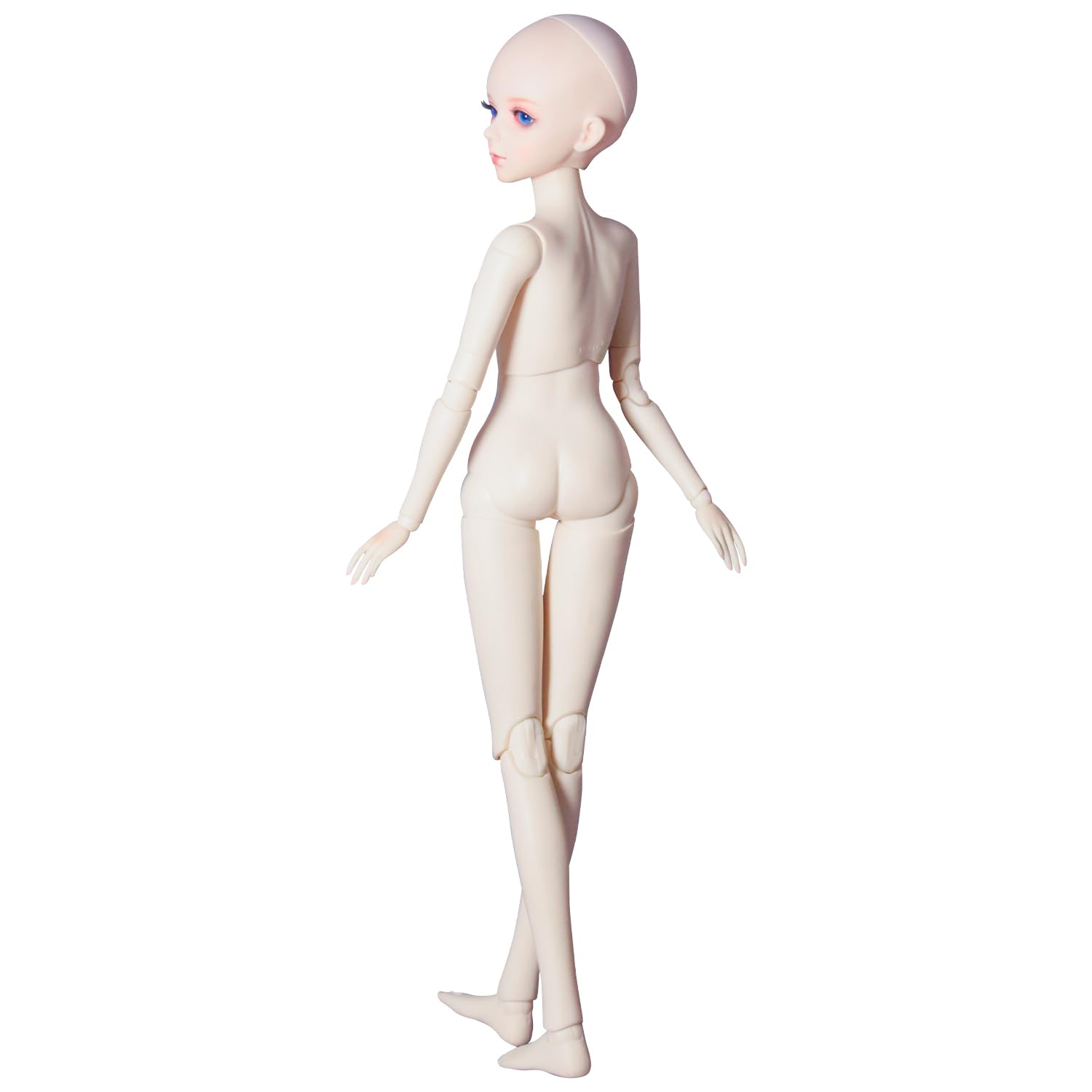 Proudoll 1/3 BJD Doll White Skin Customized Doll Body 60cm 24Inch Hand Painted Movable Ball Jointed SD Dolls PVC DIY (Aure) - Image 4