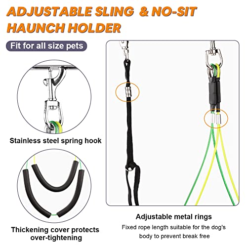 Petbobi Dog Grooming Arm with Clamp, 36 Inch Dog Grooming Stand with Dual No Sit Haunch Holder, Loop Noose, Grooming… - Image 4
