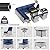 11-Piece Patio Furniture Set, Outdoor Patio Furniture with Fire Pit Table, Swivel Chairs Set, Thick Cushions, Modular Patio Sofa, Dual-Strand Wicker Rattan, Rust-Resistant Frame, Navy Blue