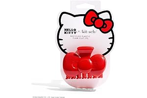 Hello Kitty x Kitsch Recycled Plastic Bow Shape Medium Hair Clips |...