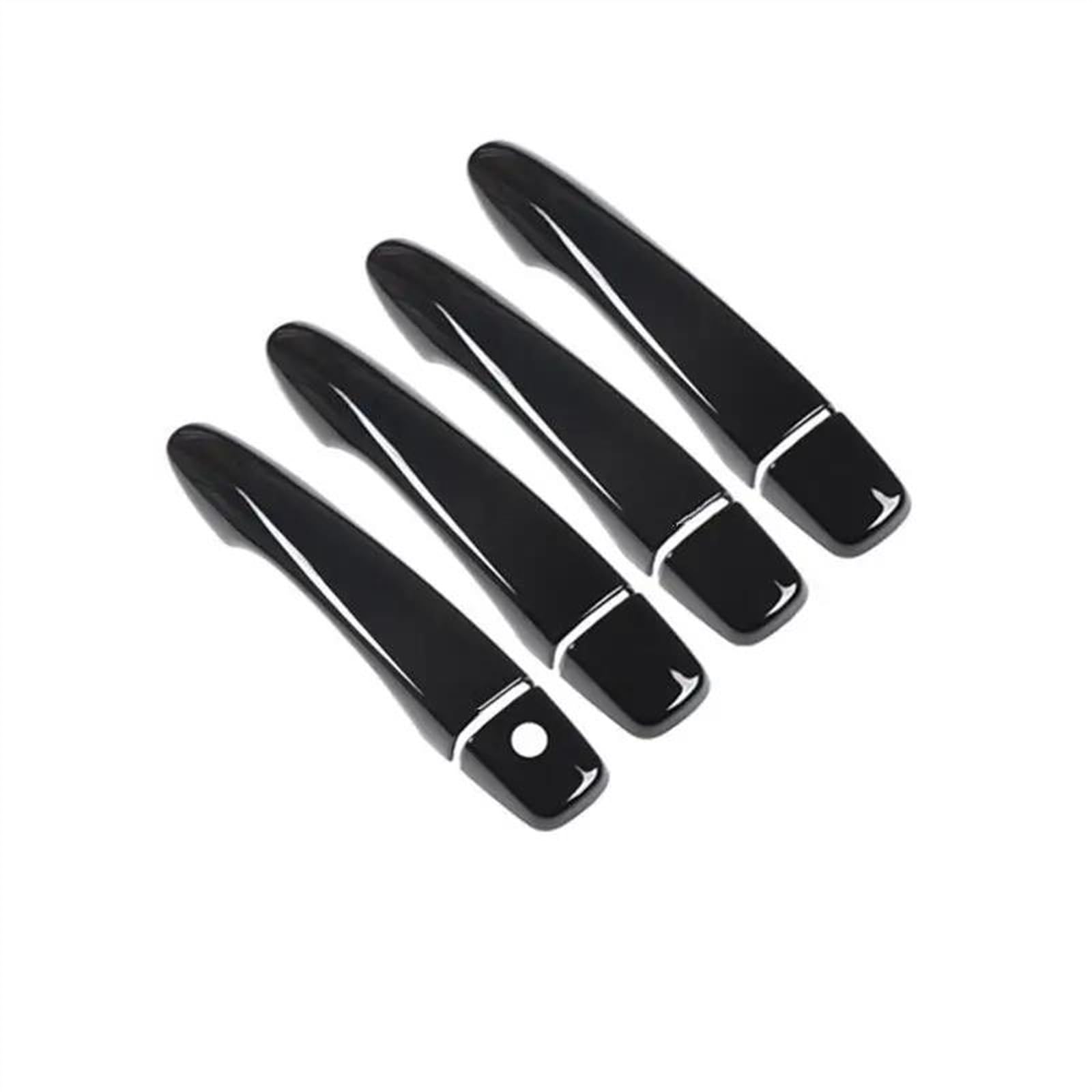 KJHOPY Gloss Black Chrome Car Door Handle Cover for Nissan X-Trail T32 MK3 2014-2020 X Trail XTrail Sticker Styling Accessories Exterior Door Handle(B)