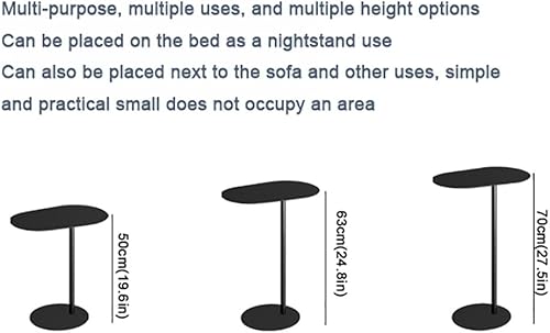 Miniatura 5 de Mesa auxiliar de sofá, mesa auxiliar de hierro en forma de C, mesa de noche para dormitorio, mini mesa de esquina, tienda de té con leche,