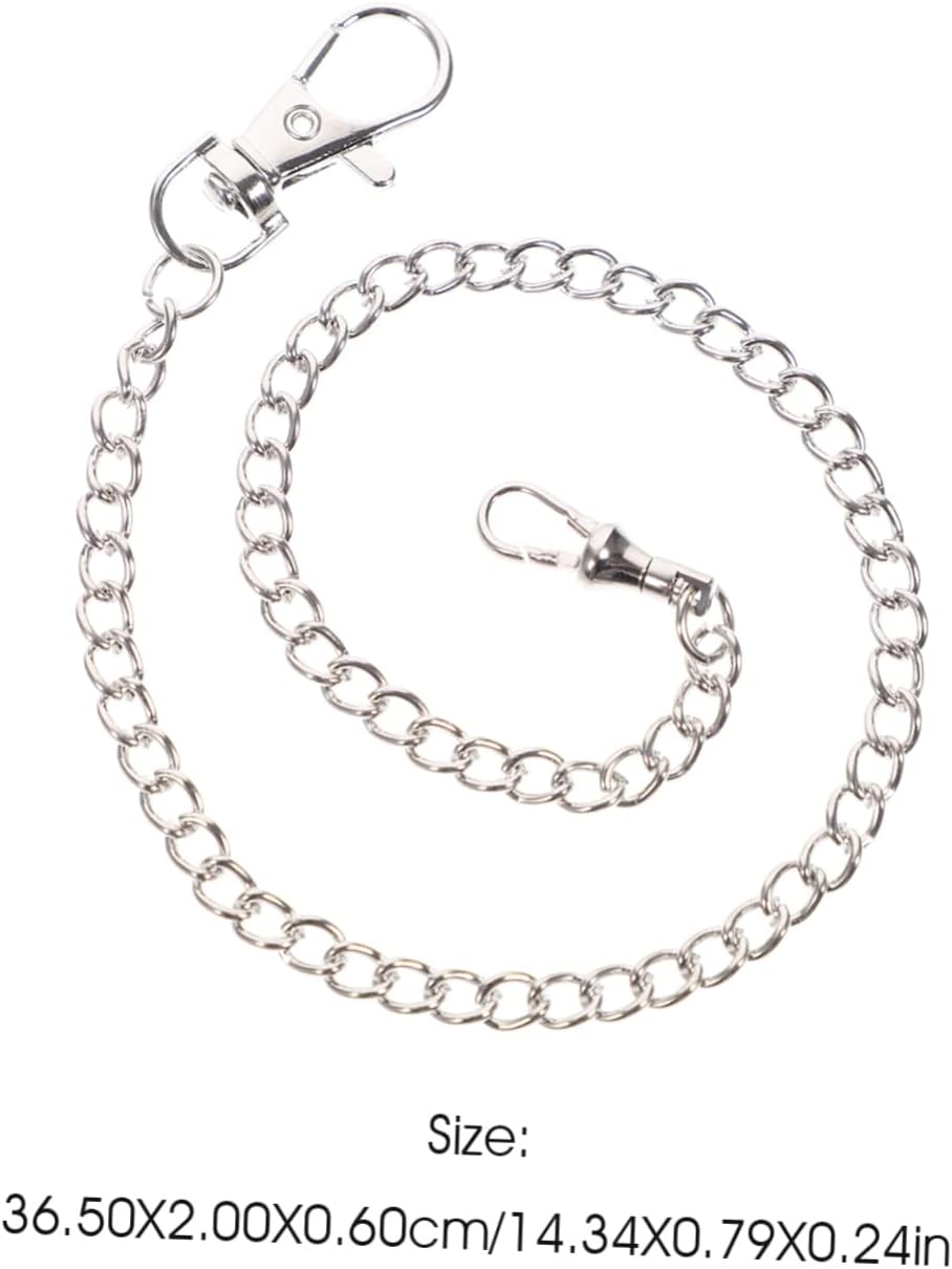 Didiseaon Metal Pocket Watch Chain for Men Decorative Jeans Chain Father Day Fashion Accessory