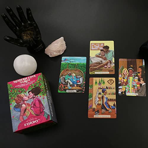 ETHONY Modern Love Tarot Cards Deck with 78 Beautiful Cards Exploring The Many Facets of Love and Re