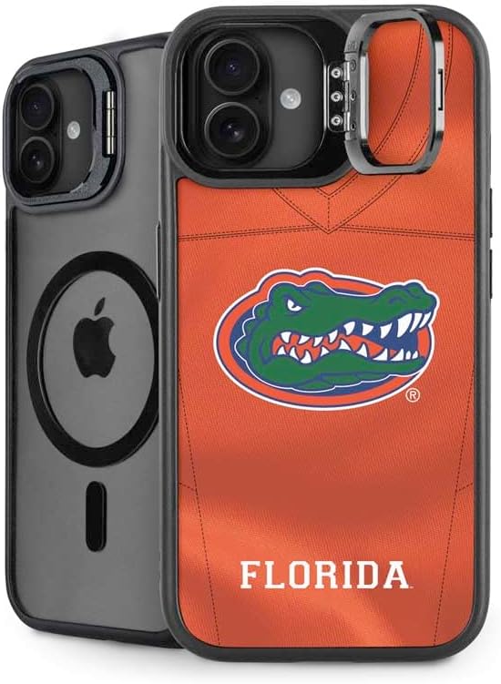 Skinit Kickstand Phone Case Compatible with iPhone 16 - Officially Licensed University of Florida Gators Mascot Blue Design