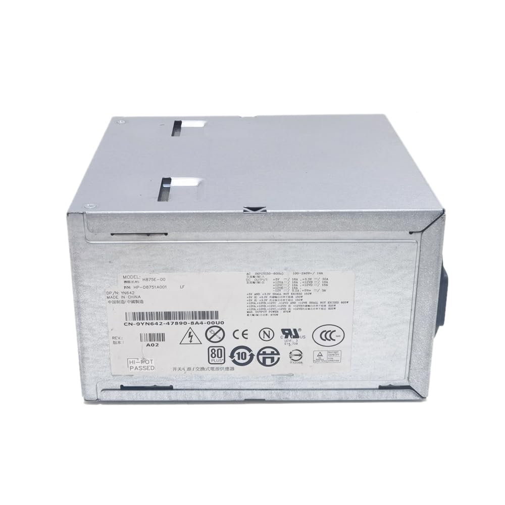 Fuente de alimentación de estación de trabajo de computadora 66pine 875W para modelo H875E-00 H875EF-00 N875EF-00 NPS-875BB A H875P-00 N875E-00 D875E001L para DELL PrecisionT5400 T5500 T3400