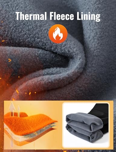 Rdruko Men's Snow Pants Waterproof Insulated Fleece Lined Ski Hiking Snowboard Winter Pants with Pockets3