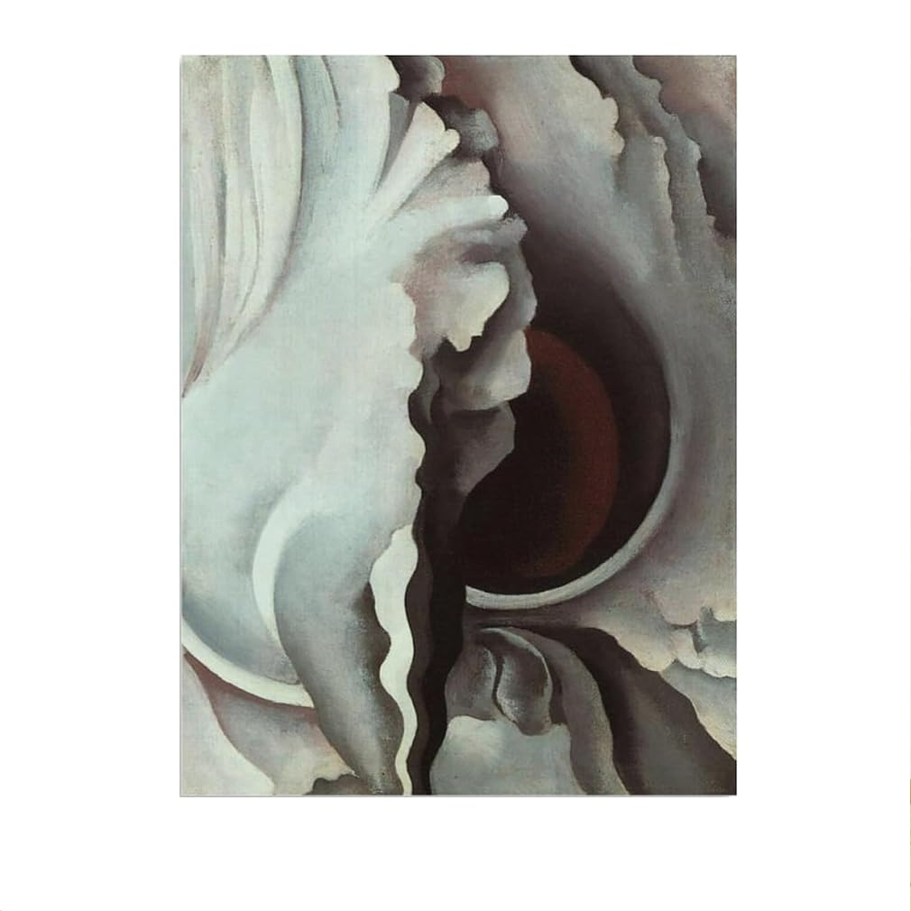LHHJF LJHFA Georgia O'Keeffe Posters Black Iris Gifts Canvas Wall Art Famous Painting Georgia O'Keeffe Prints For Home Decor Wall Picture 40x60cm No Frame