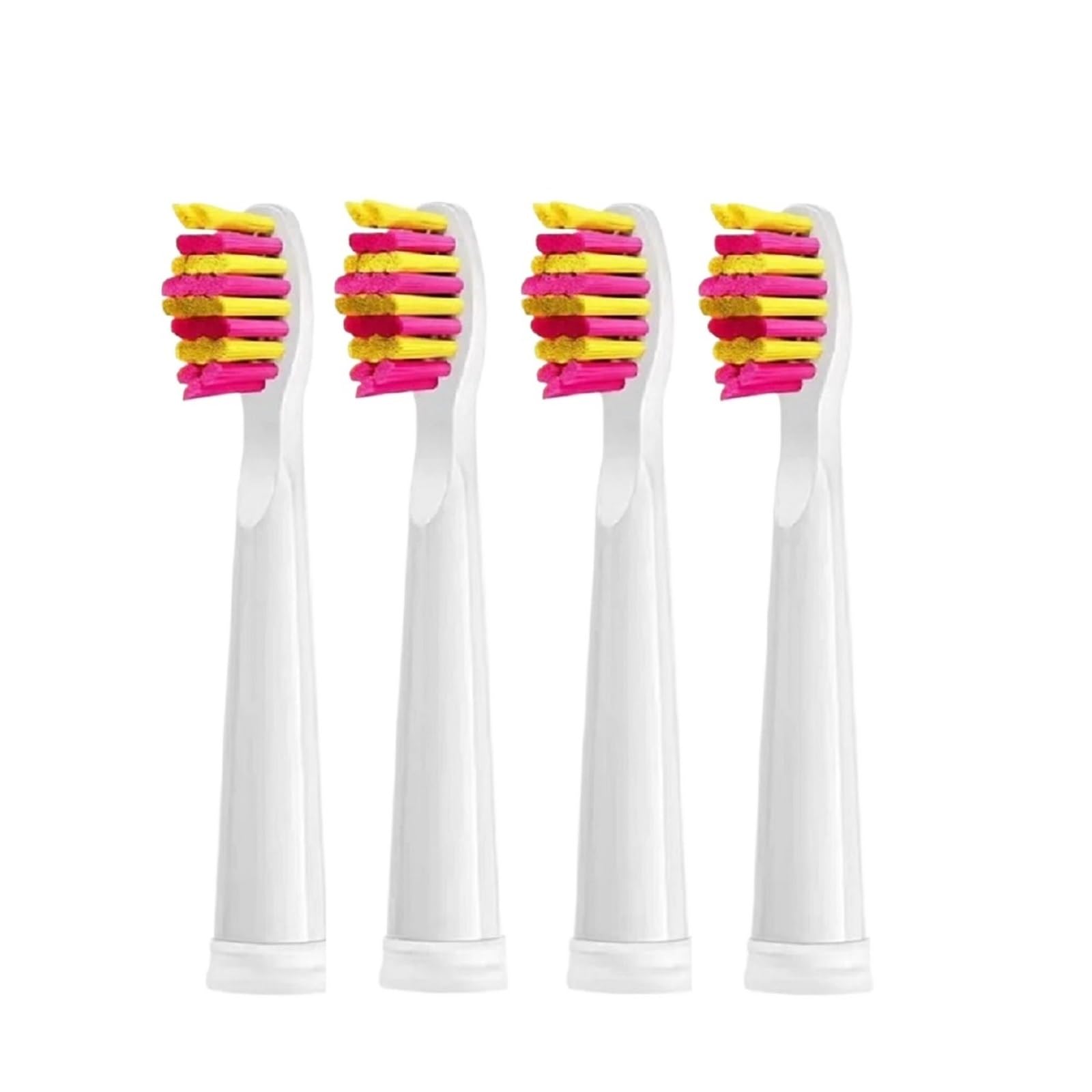 ,Cabezal de cepillo de dientes eléctrico, | Limpia mientras masajea y calma las encías, puntas redondeadas que no lastiman las encías, alcanza suavemente(4 Pcs pink)
