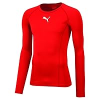 Puma Liga Baselayer Tee Ls Maglia A Manica Lunga, Rosso (Red)
