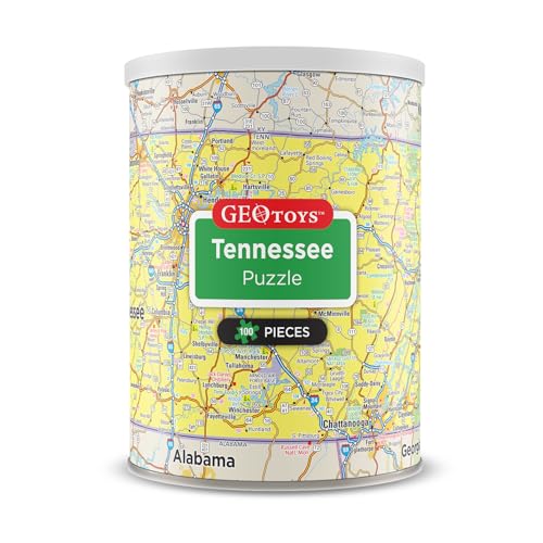 Geotoys Tennessee Mini State Puzzle – 100 Piece...