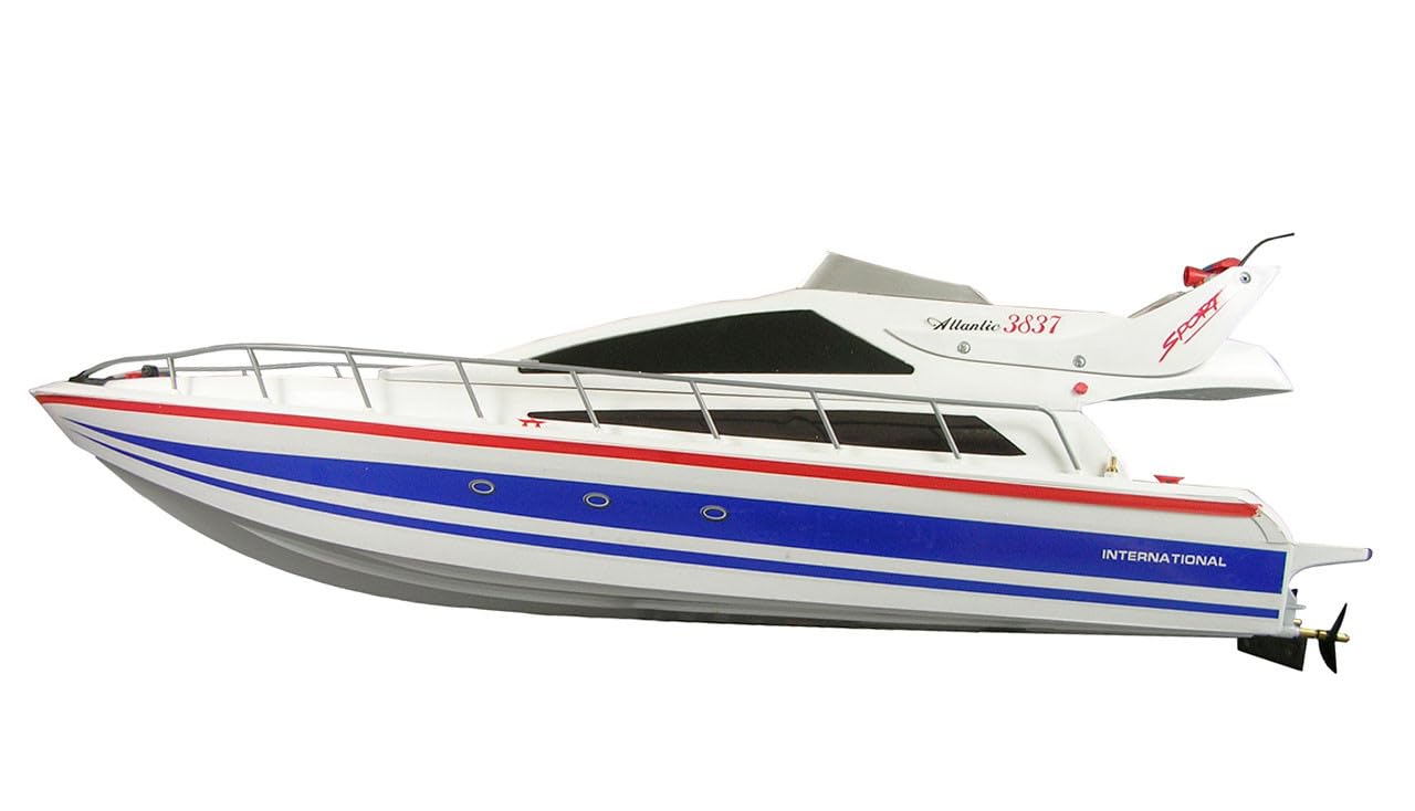 Amewi 26005 Atlantic L Bateau Hors-Bord Hexagonal R/C avec télécommande 73 cm