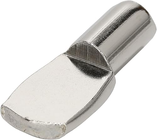 Clavijas de estante de 0.276 in, pasadores de soporte en forma de cuchara para estantes, armarios, muebles, soporte niquelado