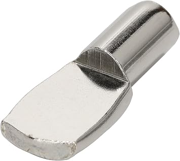 7mm Shelf Pegs,Spoon Shape Support Pins for Shelves Cabinets Furniture Holder Nickel Plated