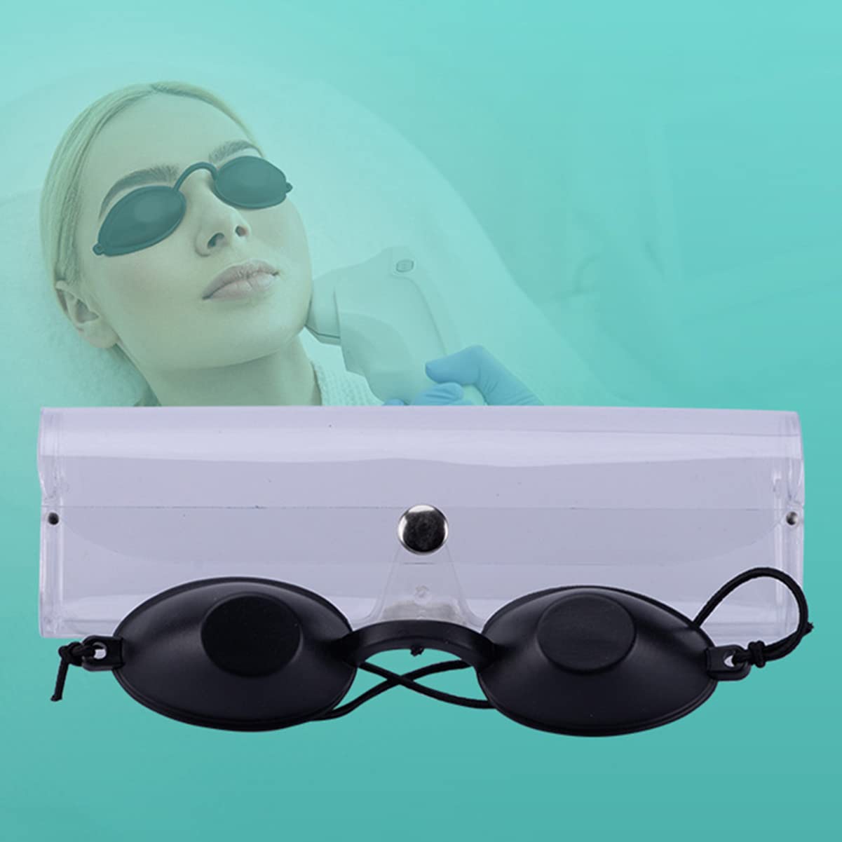 Occhiali Di Sicurezza Per La Protezione Del Laser, Occhiali Da Bronzo, Occhiali Da Protezione Laser Per I Pazienti Per Il Trattamento Laser Cosmetico, Depilazione Ipl, Protezione Uv
