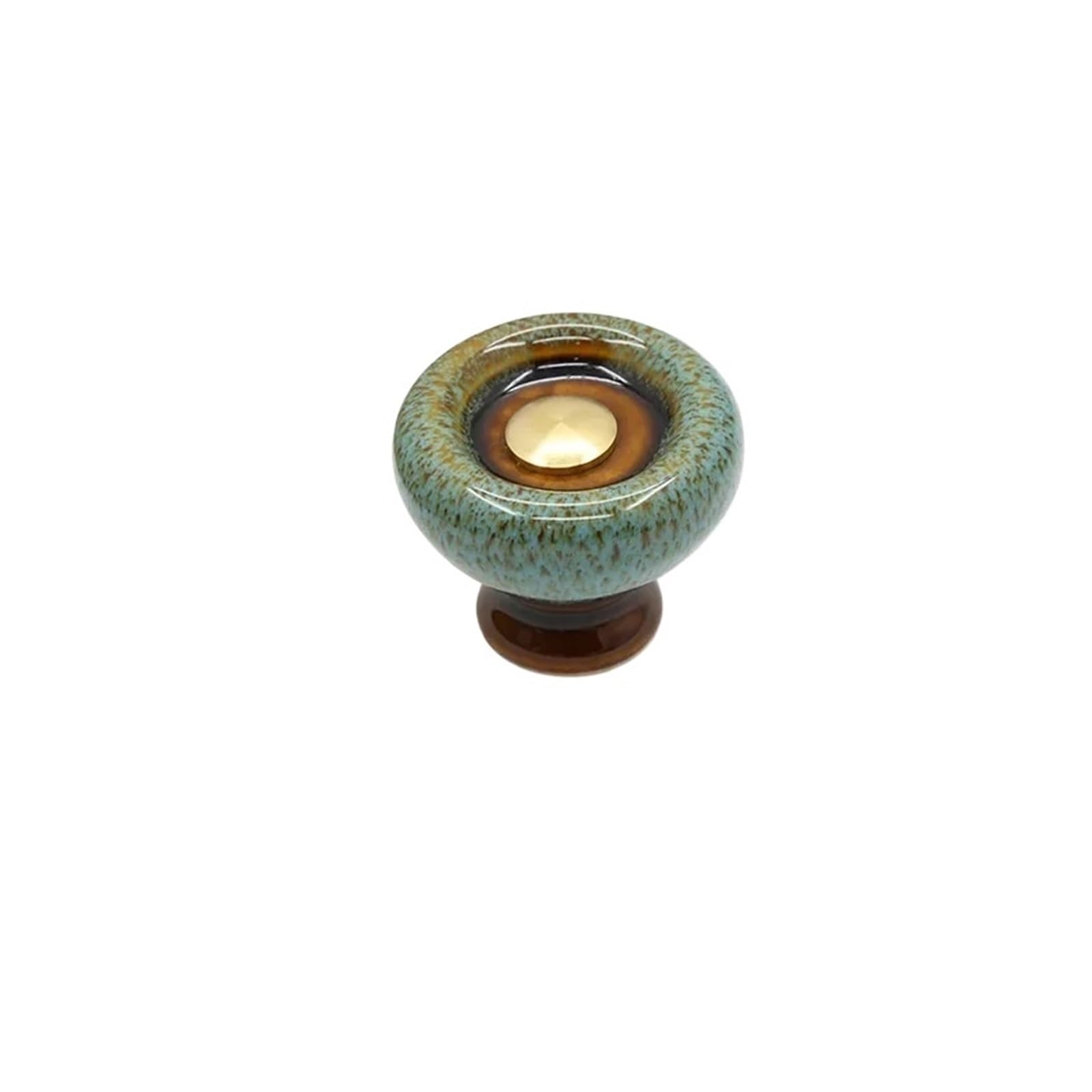 GNYVZXPLQ Ceramic Handle Drawer Knobs, 10 Pcs Multicolor Ceramic Round Single Hole Cabinet Drawer Handle(Color 10)
