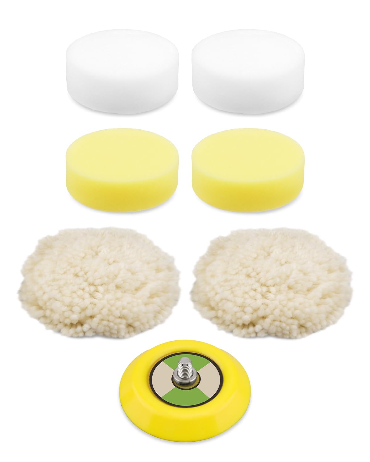 Buffing Polishing Pads Kit Fit for Milwaukee Electric M12 Spot Polisher, Replace 49-36-2438