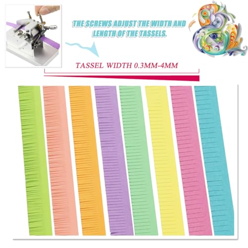 Papierowa maszyna do quillingu statku maszyna, 5-14 mm regulowana szerokość ręczna narzędzie rzemieślnicze dla majsterkowiczów, kartki z życzeniami, scrapbooking.