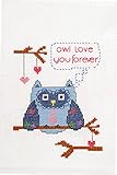 Bucilla My 1st Stitch Counted Cross Stitch Kit (5 by 7-Inch), 46040 Owl Love You Forever