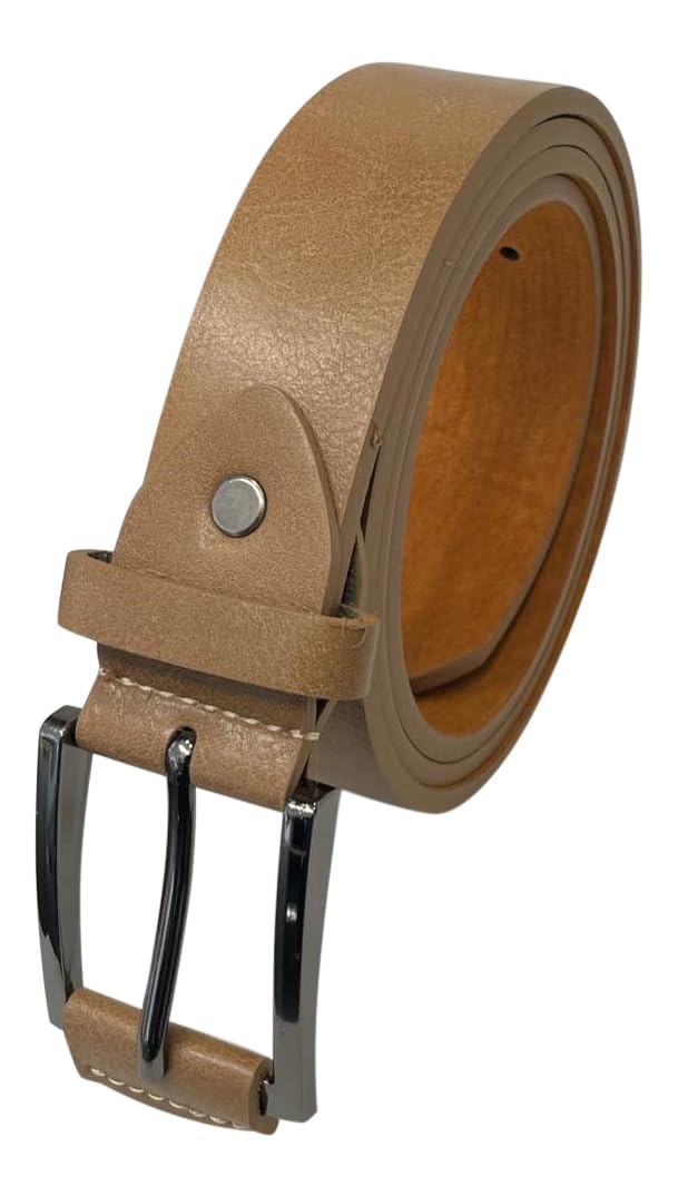 Sobo Leather Men's Tan Leather Belt, Black Or Trouser Belts For 1.25" Wide, Stylish Belt For Special Occasions Or Work (, Xxl)