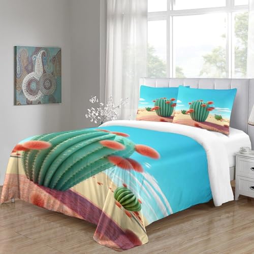 Parure de lit qualité hôtelière ultra douce 260 x 220 cm imprimé végétal - 5