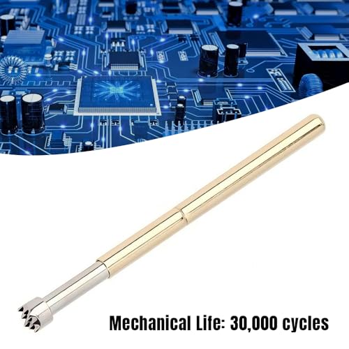 Image of Spring Test Probes, 100Pcs P125-H High Accuracy Round Pogo Pins for PCB Board Testing Contact