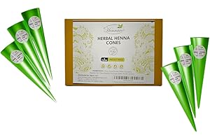 Neha Herbal Hair Henna Cones: 100% Natural and Pure Henna Hair Coloring
