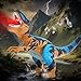 Large Dinosaur Toys for Kids 3-9, Big Dinosaur Tyrannosaurus rex Figure Toy Belly Storage, Gliding Wheels, Lights Sounds & Mist Spray – T-Rex That eats Toy for Boys Gift.. (Dark blue) (Dark Blue)