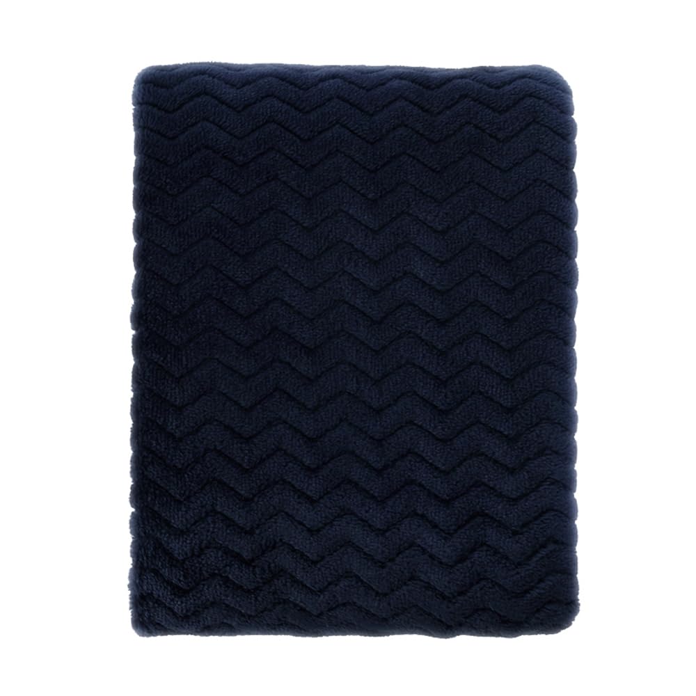CREVENT 30''X40'' Soft Cozy Warm Baby Blankets for Boys Girls Solid Color - All Season Use - Newborn Essentials (Wave Dark Blue/Navy)