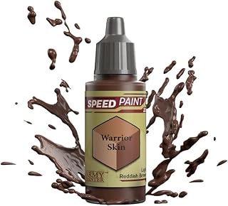 The Army Painter Speedpaint Warrior Skin 2.0, Single Acrylic Paint 18ml One-coat Painting Soloution For Fantasy Tabletop Miniatures Like Warhammer 40k and Dungeons And Dragons Figures