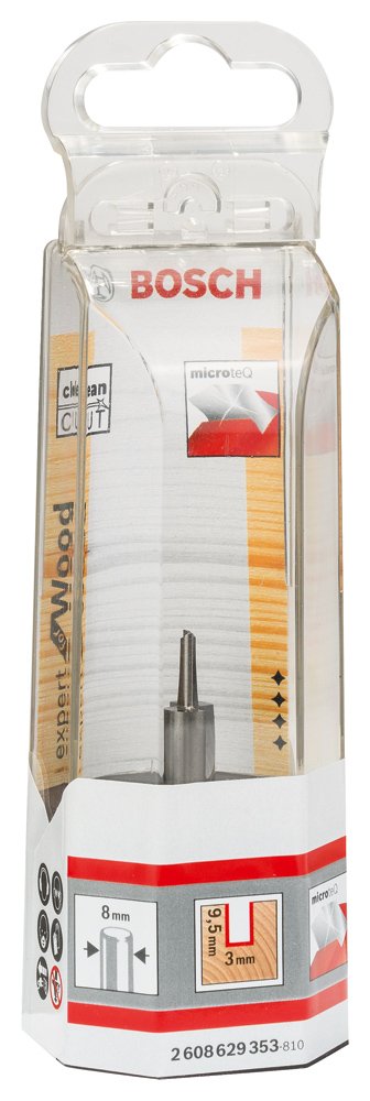 Bosch Accessories Professional Vollhartmetall-Nutfräser grau D1 3 mm Länge 9,5 mm G 50.7 MM